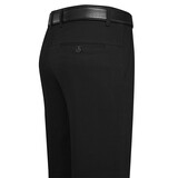 休闲裤男高腰宽松纯棉直筒商务爸爸装男裤中老年春秋长裤子加绒加厚款 黑色厚款 33（2尺6腰围）