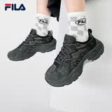 FILA 斐乐蕨草鞋官方女鞋运动鞋摩登老爹鞋秋款户外风时尚百搭休闲鞋 阴影灰/黑-DB 37.5