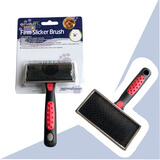 船记猫不痛梳子狗梳子宠物拉毛开结美容蓬松针梳 T060(硬毛梳S号）