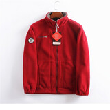 出口挪威订单双面摇粒绒夹克外套男女款加绒加厚抓绒衣秋冬款男 999 红色【加绒加厚】 M码 建议140-160斤