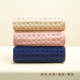 HOYO日本 童巾A类纯棉纱布儿童毛巾 婴儿洗脸洗澡巾 宝宝专用小毛巾女 樱若+奶黄+藏蓝 25*50CM