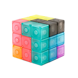 魔域文化鲁班磁力积木魔方玩具儿童最立方小孩强俄罗斯方块大脑立体拼插 不带底座