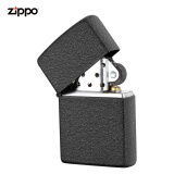 之宝（ZIPPO）zippo防风煤油打火机 236黑裂漆 不含油  品牌直供美国原装正版送男友礼物