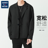 GENIOLAMODE品牌西服男士休闲单西港风外套小西装韩版潮流新郎伴郎礼服