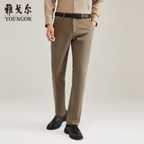 雅戈尔（YOUNGOR）休闲裤男DP棉免烫不易皱裤子宾霸莱卡面料休闲裤 VCDP319998YWA卡其色 35 86A