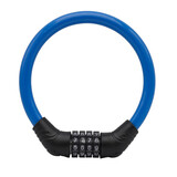 虎顿（HOTUN）山地自行车锁防盗便携式车锁电动车锁单车钢丝密码锁HD7204蓝色