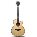 Kayza卡宴吉他单板吉他民谣木吉它原木色吉他初学者入门guitar乐器 38英寸原木色KS850亮光单板面单