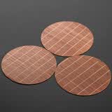 裕凡 竹制茶杯垫防滑防烫复古中式 壶垫壶承垫隔热垫家用日式 办公室杯垫套装镂空隔热功夫茶具茶道配件 02竹制壶垫14cm（圆形3片装）