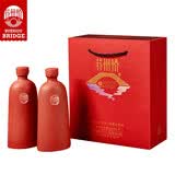 苏州桥红瓷白酒礼盒500ml两瓶装42度3年陈酿送礼佳品