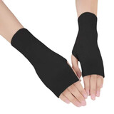 耐力克斯护腕保暖防寒关节女护手套手腕护手腕套运动孕妇产后薄款扭伤腱鞘 黑色 均码一对装