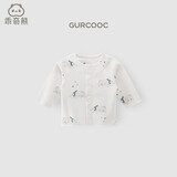 乖奇熊婴儿小外套纯棉男女宝宝长袖上衣春秋季外出开衫T恤内衣儿童春装