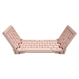 航世（BOW）HB066键盘 无线蓝牙键盘 办公键盘 折叠便携 64键 手机平板ipad键盘 超薄巧克力按键 粉色