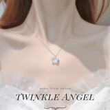 Twinkle Angel星月糖项链女s925银星星锁骨链小众轻奢时尚饰品情人节生日礼物 星月糖-星星