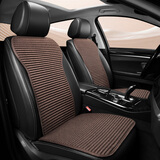 车优友 汽车坐垫小蛮腰四季通用带靠背荞麦壳夏座垫 免捆绑透气车座椅垫 【坐垫1片+靠背1片】咖色 本款适用99%车型-下单备注车型