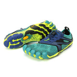 Vibram公路跑步五指鞋男 户外晨跑健身运动鞋透气耐磨跑步鞋 V-RUN 北海蓝/海军蓝 44