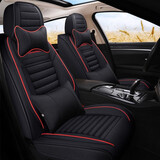 布兰特 汽车座套全包布艺座垫仿亚麻坐垫四季通用座椅套垫卡通座包五座 A31神秘黑-豪华版