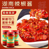 张氏记张氏记湖南辣椒酱288g*3瓶正宗蒸饺蒜蓉辣酱瓶装家用蘸料下饭拌面 2瓶湖南辣椒酱*288g