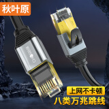 秋叶原(CHOSEAL)八类网线 Cat8类万兆网络8芯双绞线 工程家用游戏电竞电脑宽带成品连接线跳线 20米QS582AT20