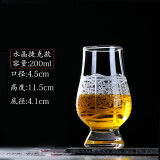 摩森 威士忌品鉴杯 刻花闻香杯 试酒杯郁金香杯甜酒杯： 捷克款-单只