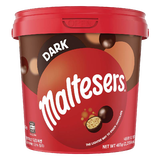 麦提莎（Maltesers）麦丽素原装进口麦芽脆心牛奶巧克力豆桶装女神节礼物儿童生日零食 黑巧克力球465g*1桶