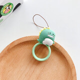 鸿伟科 u盘挂绳指环扣硅胶圈手机挂绳短绳子可拆卸韩国苹果6吊绳网红长短手机绳钥匙扣绳甜甜圈挂绳可爱