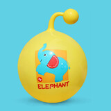 费雪婴儿玩具球宝宝手柄球小孩充气球皮球儿童球类玩具摇摇球弹力球 黄色大象甩甩球