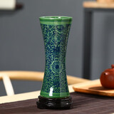领格（LINGGE） 景德镇陶瓷器仿古青花瓷迷你小花插花瓶家居装饰品博古架摆件瓷瓶工艺品摆件摆设 青釉插花