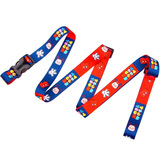 儿童扭扭车牵引绳宝宝溜溜滑板车滑滑拉绳玩具车拉带防走失带子 红蓝米奇