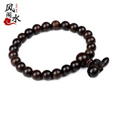 黑桃木佛珠木鱼手串男女款念珠饰品 8mm纤细女款