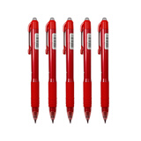 斑马牌（ZEBRA）子弹头中性笔0.5mm 真好系列 老师批改学生笔记标注签字笔 C-JJ3 红色 5支装