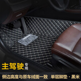 车丽友（CHELIYOU）专用汽车脚垫主驾驶单片丝圈地毯双层TPE单独正副驾司机位全包围 黑米线【单层】 单主驾驶