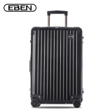 EBEN拉杆箱32英寸铝镁合金行李箱万向轮金属硬箱旅行箱 雅黑色 需托运 出国长途