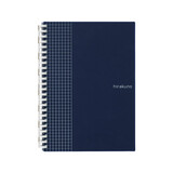LIHIT LAB.日本LIHIT LAB.喜利HIRAKUNO方格活页线圈本简约大方记事本笔记本商务办公用品学生文具 A5深蓝