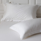 特大号枕头套50x80酒店专用60x85大尺寸60x90粉色枕套一对装55x85 60支全棉贡缎白色内径60x80一对