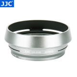 JJC 相机遮光罩 替代LH-X100 适用于富士X100VI X100V X100F X100S X100V X70 配转接环 配件 银色一代（不兼容原装镜头盖）