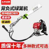 日本发动机技术大功率五羊战狼绿篱机汽油修枝剪粗枝剪园林绿化修剪机茶树剪枝机四冲程单刃绿篱机 四冲程背负式重修绿篱机