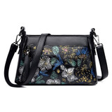 北狐中老年人妈妈女包手提包斜挎真皮小包包中年女士包包买菜包手拎包 金海棠