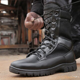 盾郎作战靴男高帮军迷靴子陆战靴女户外登山靴野战术靴空降靴防水军迷用品鞋靴 作战靴（四季款） 39