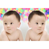 贴墙婚房宝宝画海报可爱宝贝婚床娃娃结婚胖娃娃贴画主卧墙面新款 G19