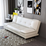 紫盈门 沙发床折叠多功能小户型单双人实木客厅两用午休床懒人沙发 白色五金脚 2.0米