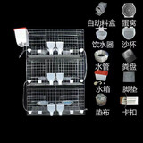 鹏实加粗鸽笼鸽子笼养殖笼 配对鸽笼子养殖肉鸽笼子 笼子家用阳台鸽笼 6笼位自动食盒整套水箱