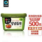 清净园辣酱韩式辣椒酱韩国进口石锅拌饭炒年糕韩式火锅甜辣酱多用途酱料 韩式包饭酱500g盒装