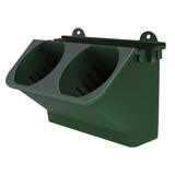 森林盒子室内阳台植物墙花盆容器壁挂式墙体垂直立体绿化种植盒多层花槽PP 军绿色(长24宽14高14cm)