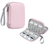 DIGI ARK企业网银U盾优盾收纳包公司网银行k宝便携收纳盒ukey出纳印章包袋 12只装 双层 粉色