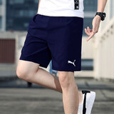 彪马（PUMA）短裤男 夏季新款宽松男士休闲裤跑步健身晨练夜跑快干透气运动裤 06/海军蓝/无口袋/偏大一码 M 175/74A/推荐体重120-140斤