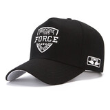 笙格儿 帽子男大头围春季休闲遮阳加大码鸭舌帽秋冬男士新款高顶大脸适合棒球帽潮牌圆脸硬顶 黑色白标-帽围(60-65) 可调节