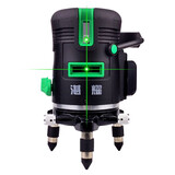 湛耀绿光水平仪红外线室内外激光平水准仪蓝强光投标线打线仪高精度 【遥控调亮度】两线绿光+双锂电