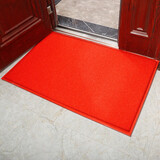 欧码丽家 出入平安地垫欢迎光临门垫蹭脚加厚大红色酒店宾馆迎宾塑料丝圈防滑毯子大门口进门家用入户门脚垫 大红无字 120*180cm特厚款