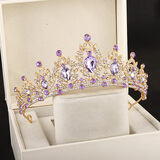 逸妍皇冠头饰儿童公主高端发箍演出生日精致女童玩具手工高端王冠礼物