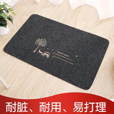 壹志入户垫地垫进门垫脚垫客厅卫生间防滑家用卧室简约厨房浴室大号款 马车黑色 40x60cm